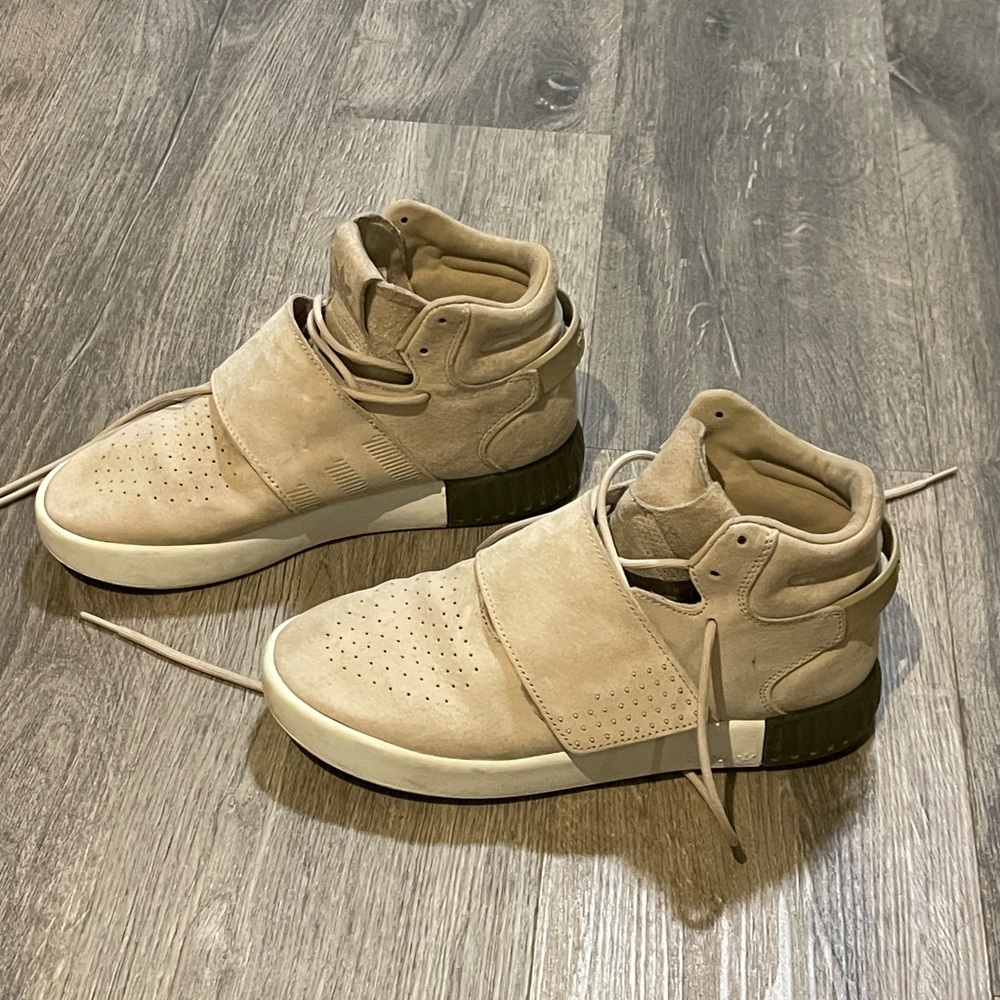 Adidas Tan High-Top Sneakers